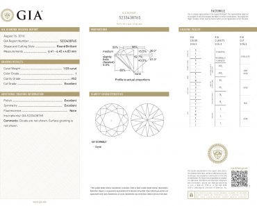 GIA證書產品 I VS2 1.03ct 3EX None